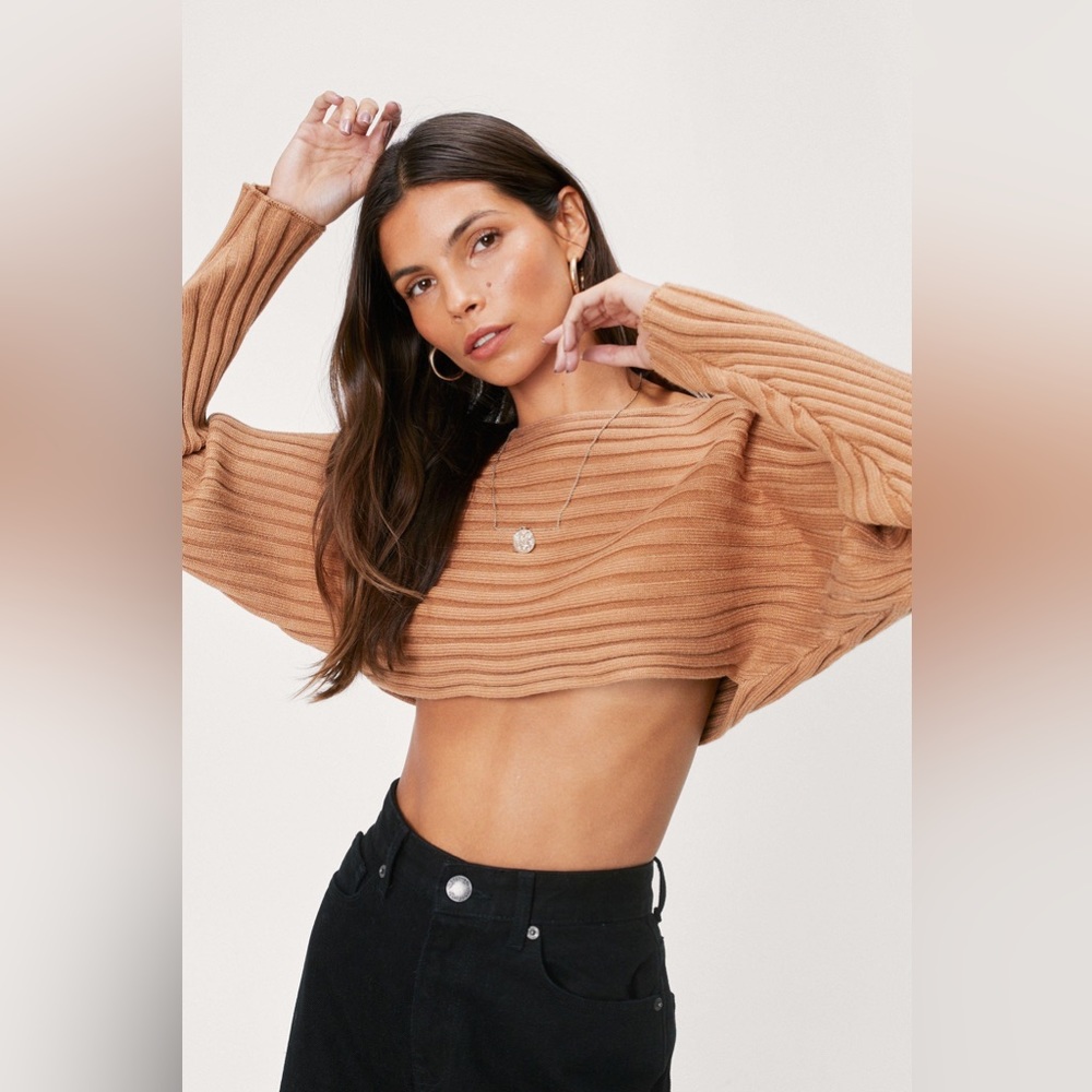 Nasty Gal Cropped Sweater